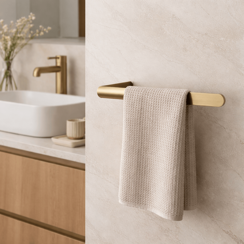 Bathroom Middle Park Hand Towel Holder Satin Brass