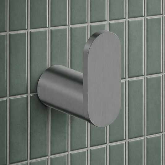 Bathroom Middle Park Towel and Robe Hook - Gunmetal