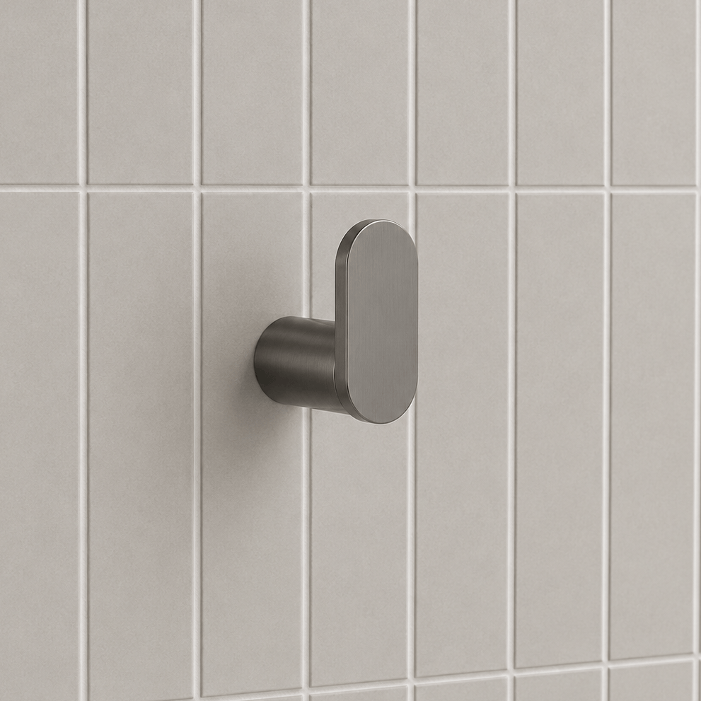 Bathroom Middle Park Towel and Robe Hook - Gunmetal