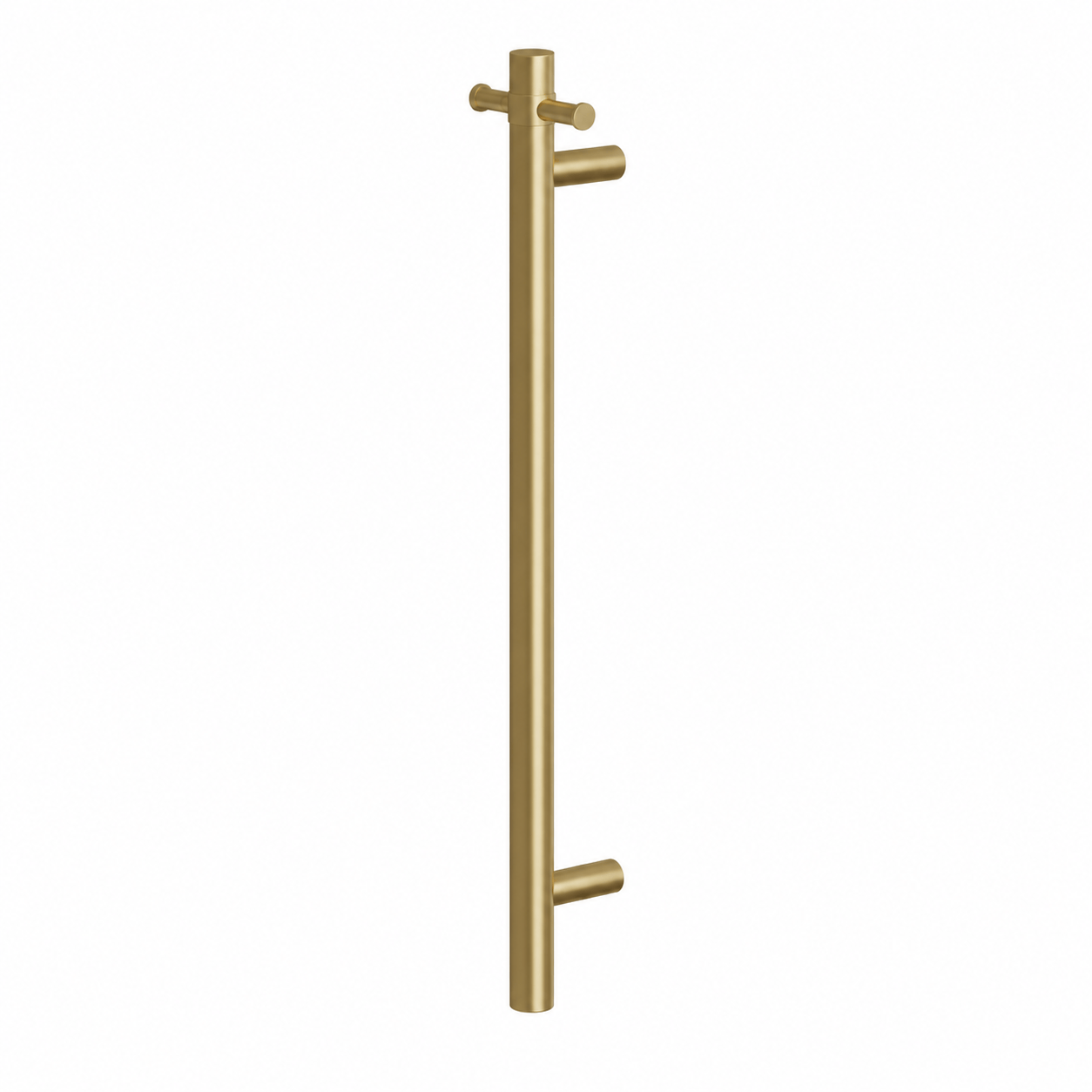 Bathroom Noosa Heated Double Towel Rail - Satin Brass
