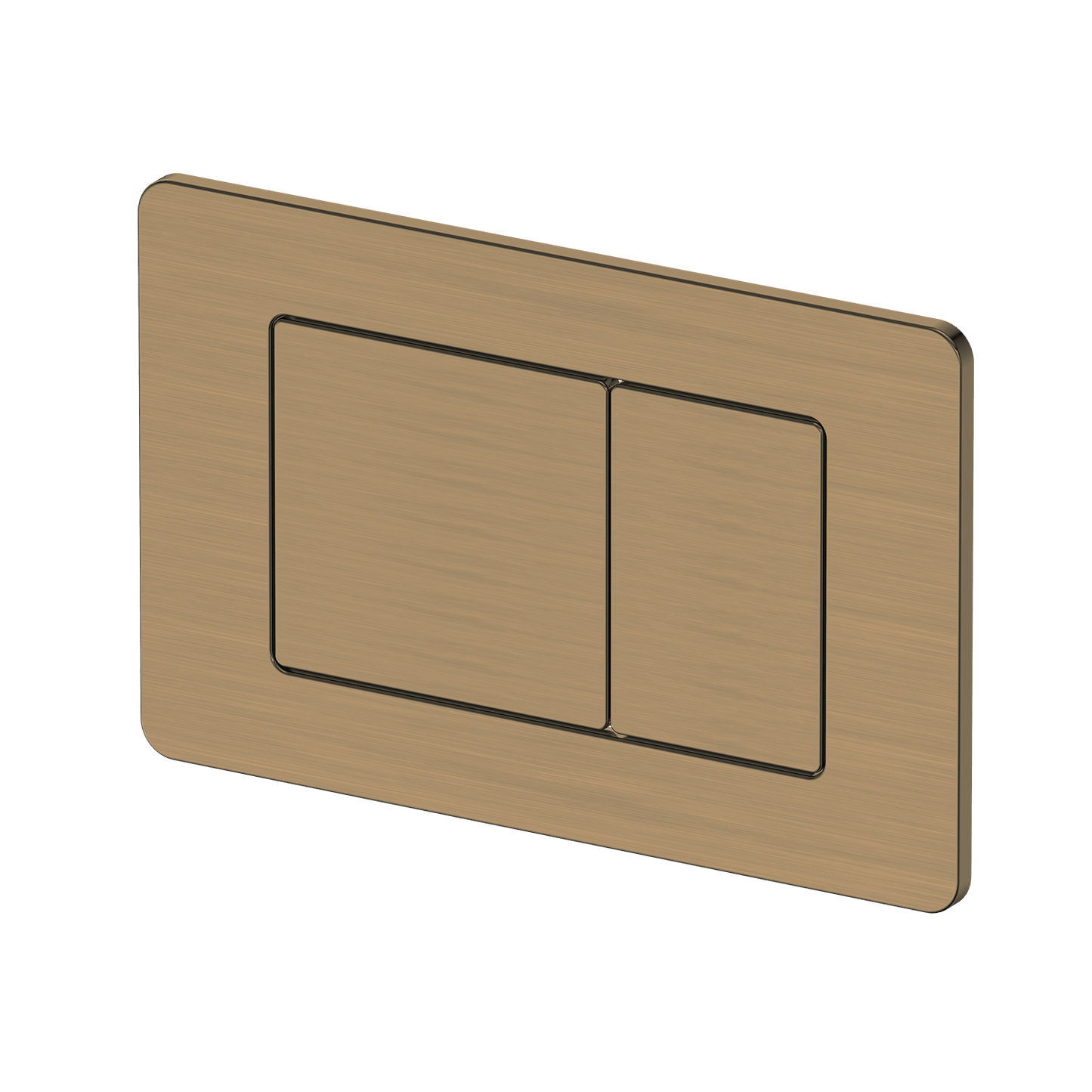 Bathroom Noosa Rectangle Toilet Flushplate Antique Brass