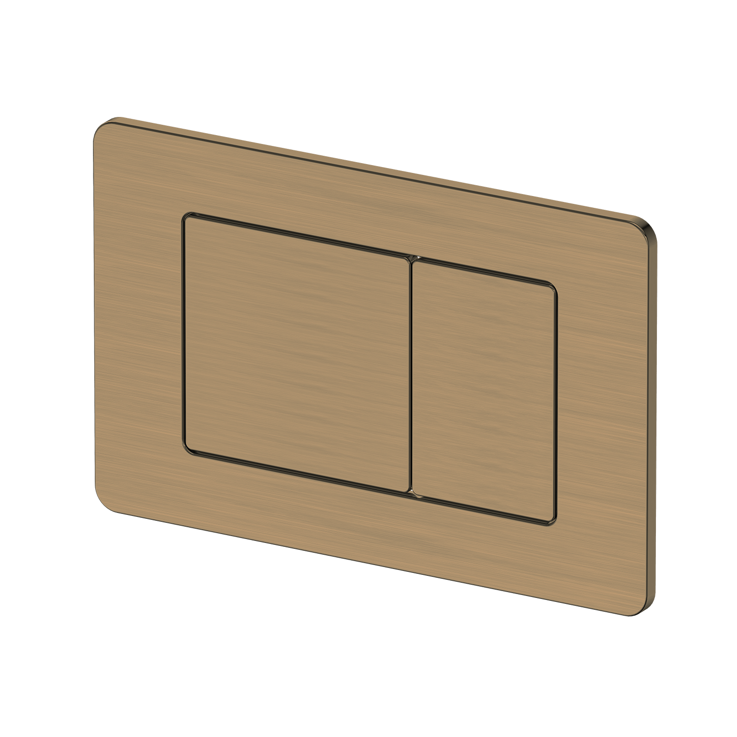 Bathroom Noosa Rectangle Toilet Flushplate Antique Brass