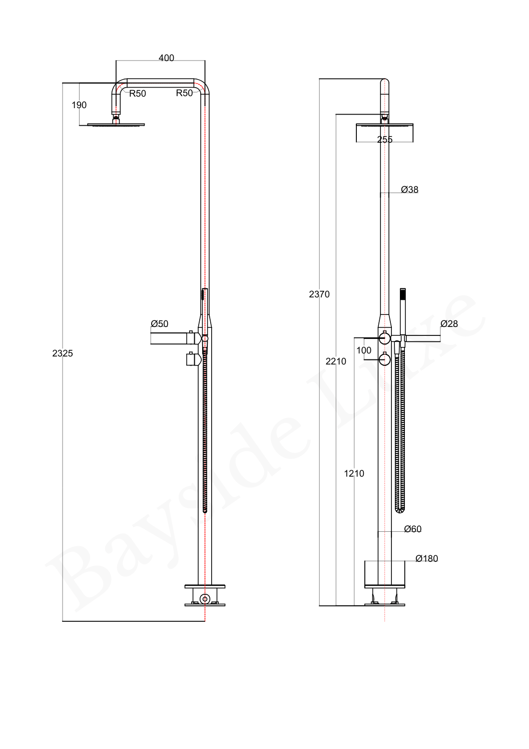 Bathroom Noosa Stainless Steel Outdoor Shower