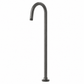 Bathroom Portsea Knurled Floor Mount Bath Tap - Gunmetal
