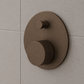 Bathroom Portsea Knurled Shower Diverter - Antique Brass