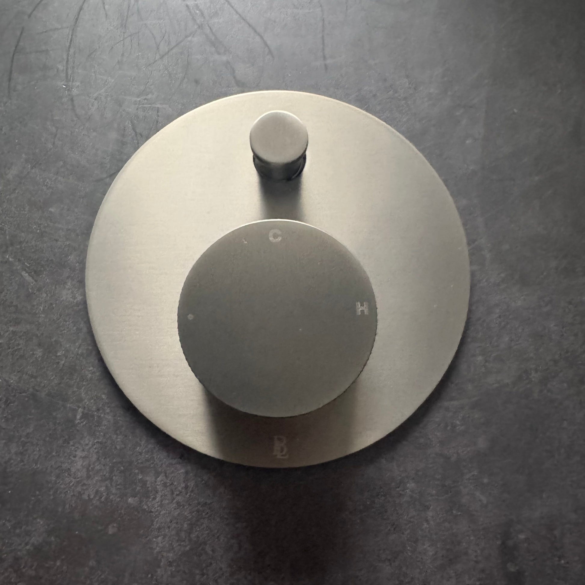 Bathroom Portsea Knurled Shower Diverter - Gunmetal