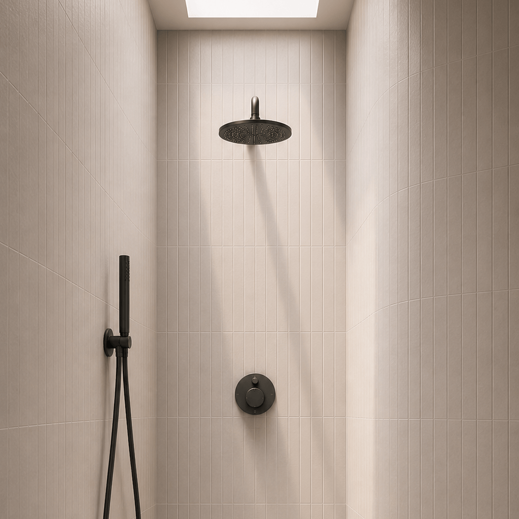 Bathroom Portsea Knurled Shower Diverter - Gunmetal