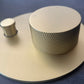 Bathroom Portsea Knurled Shower Diverter - Satin Brass