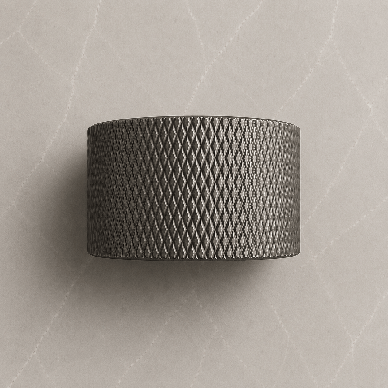 Bathroom Portsea Knurled Single Mixer - Gunmetal