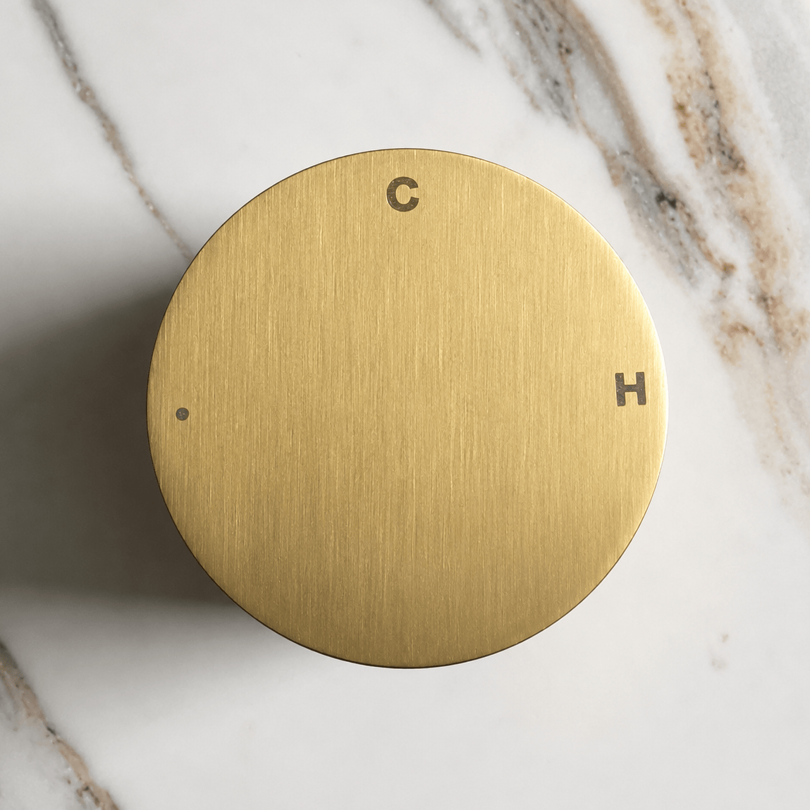 Bathroom Portsea Knurled Single Mixer - Satin Brass