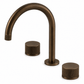 Bathroom Portsea Knurled Spout and Double Mixer - Antique Brass