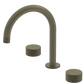 Bathroom Portsea Knurled Spout and Double Mixer Satin Brass