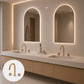 Bathroom Portsea Knurled Spout and Double Mixer - Satin Brass