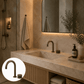 Bathroom Portsea Knurled Spout and Single Mixer - Antique Brass
