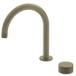 Bathroom Portsea Knurled Spout and Single Mixer Satin Brass