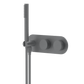Bathroom Portsea Knurled Wall Mount Hand Shower and Mixers Gunmetal