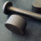 Bathroom Portsea Knurled Wall Mount Spout and Dual Mixer - Antique Brass