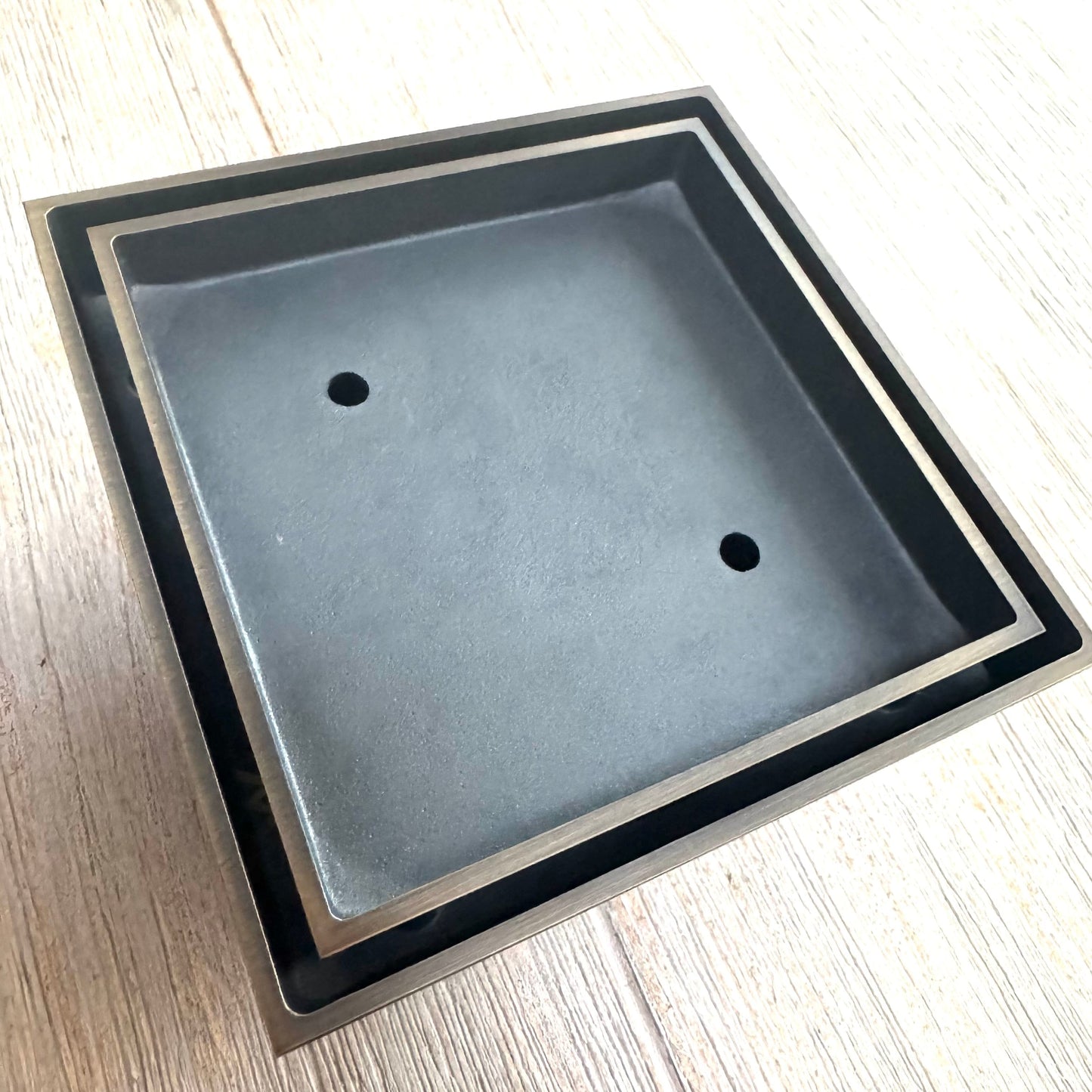 Bathroom Sandringham Tile Insert Floor Waste 100mm - Antique Brass