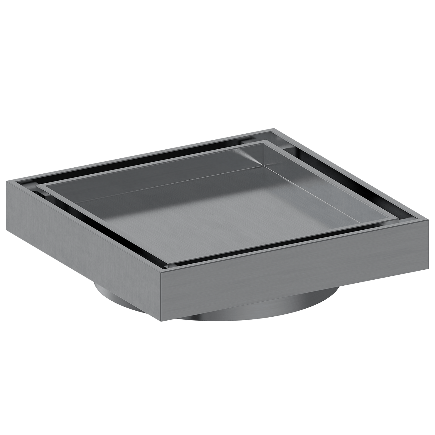 Bathroom Sandringham Tile Insert Floor Waste 100mm - Gunmetal