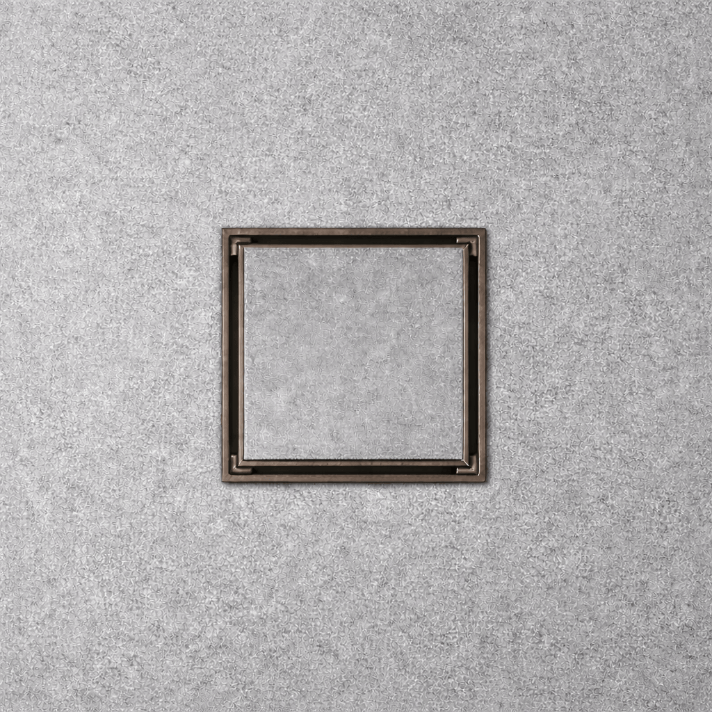Bathroom Sandringham Tile Insert Floor Waste 115mm - Antique Brass