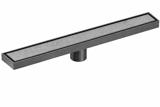 Bathroom Sandringham Tile Insert Floor Waste 900mm - Gunmetal