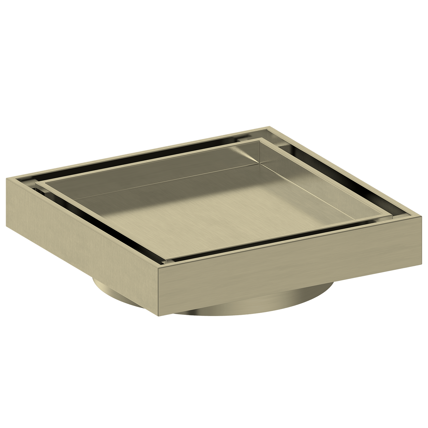 Bathroom Sandringham Tile Insert Floor Waste Satin Brass - 115