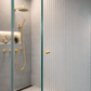 Bathroom Sydney Shower Door Pull Satin Brass