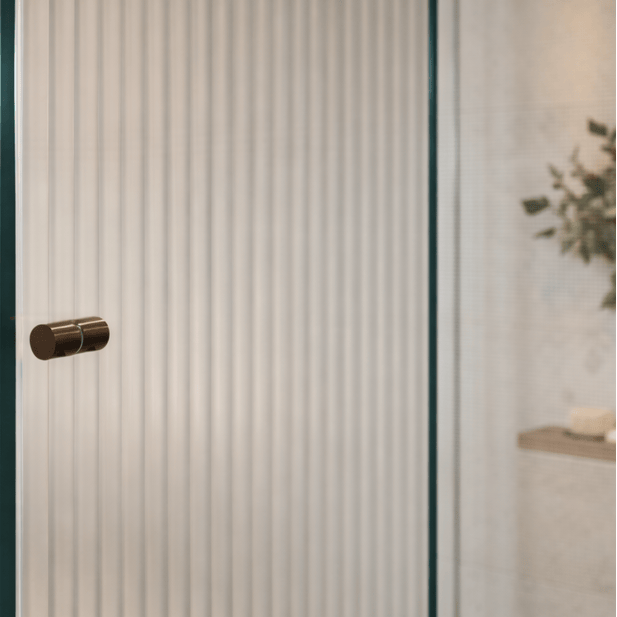 Bathroom Sydney Shower Glass Door Pull - Antique Brass