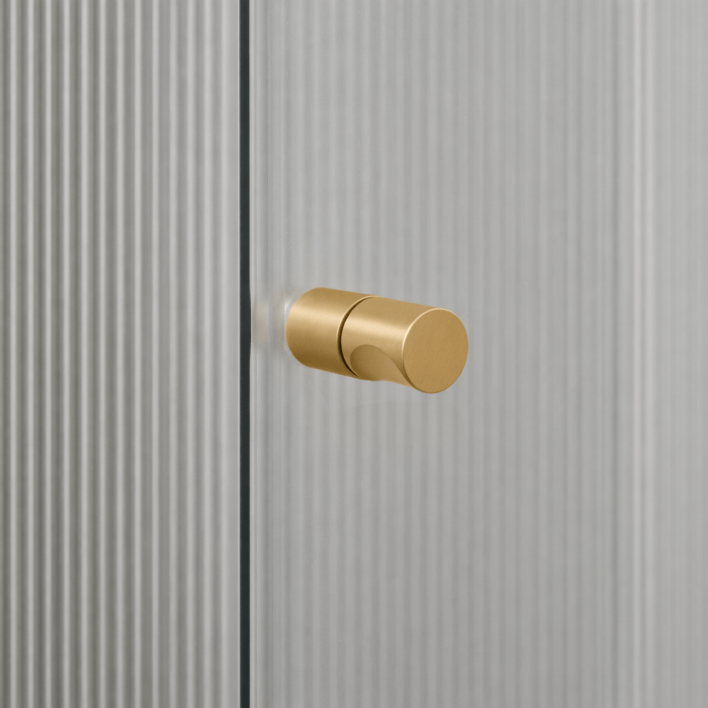 Bathroom Sydney Shower Glass Door Pull - Satin Brass