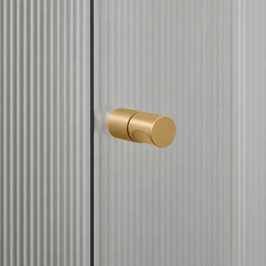 Bathroom Sydney Shower Glass Door Pull - Satin Brass