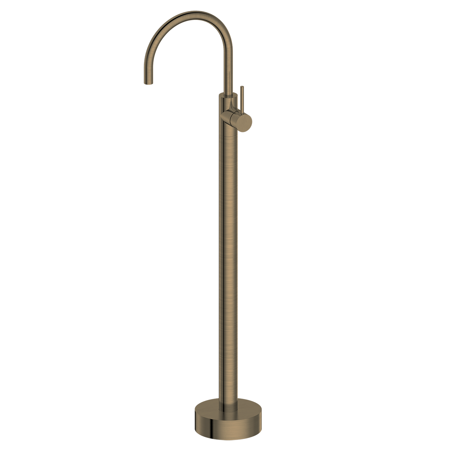 Bathroom Vaucluse Floor Mount Bath Tap Antique Brass