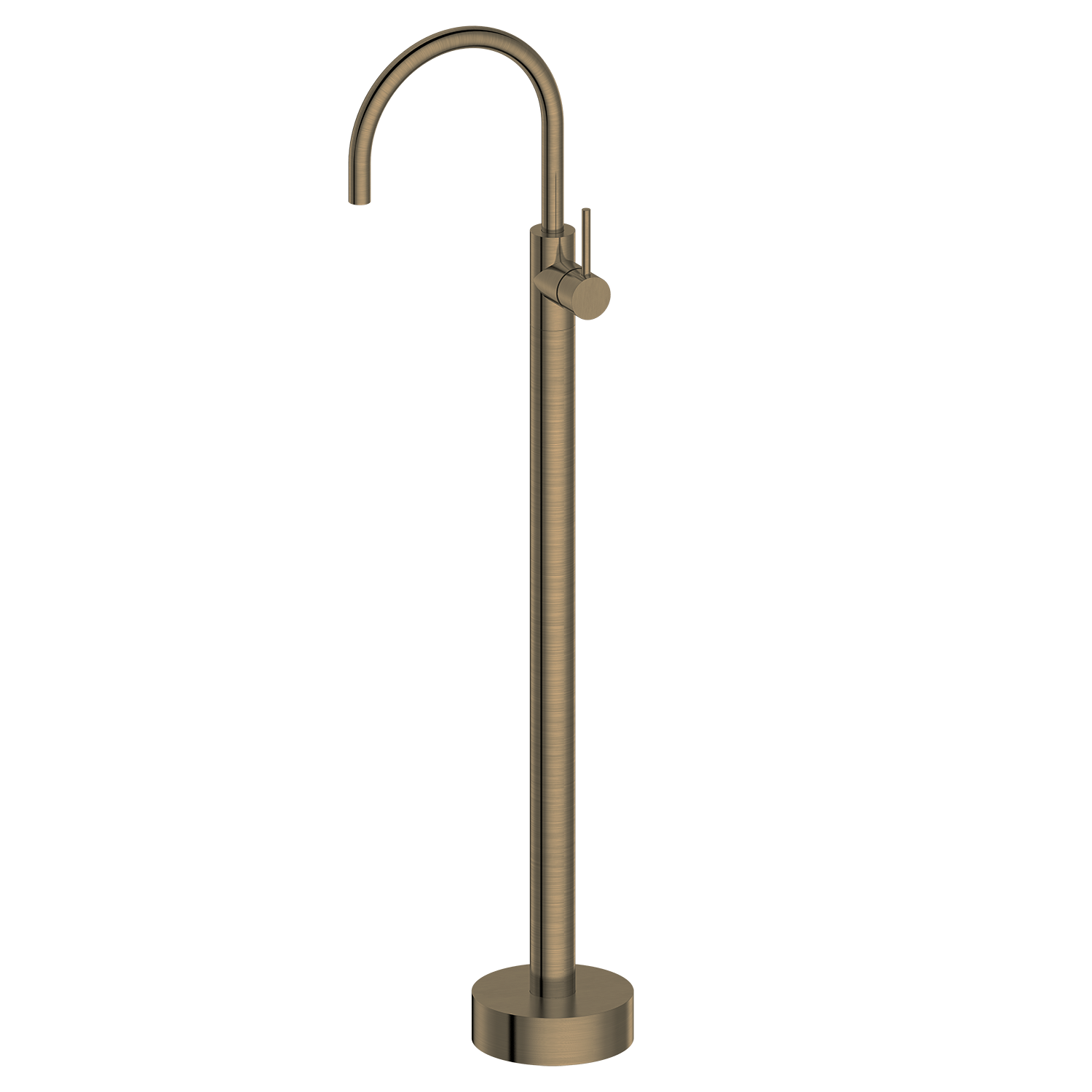 Bathroom Vaucluse Floor Mount Bath Tap Antique Brass
