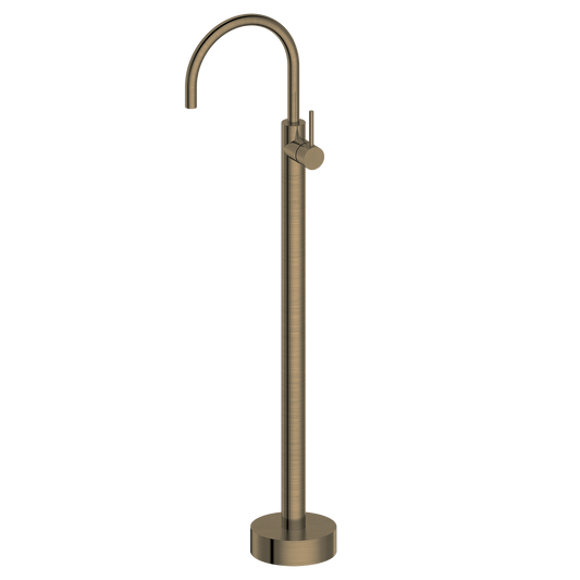Bathroom Vaucluse Floor Mount Bath Tap Antique Brass
