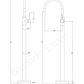 Bathroom Vaucluse Floor Mount Bath Tap Antique Brass