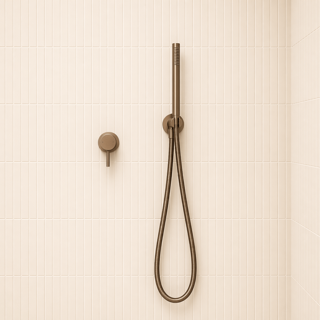 Bathroom Vaucluse Inline Hand Shower Wand - Antique Brass