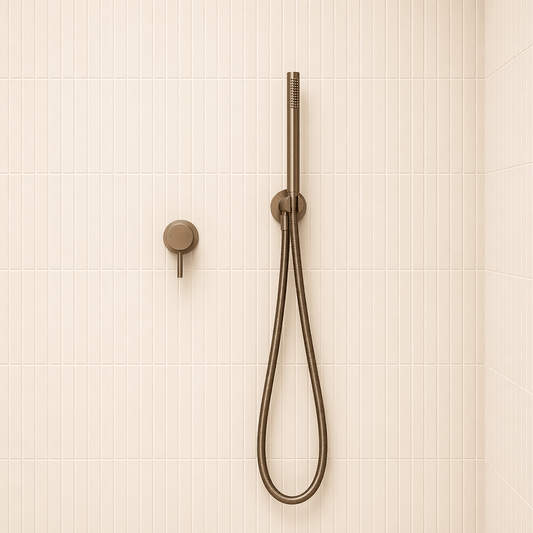 Bathroom Vaucluse Inline Hand Shower Wand - Antique Brass