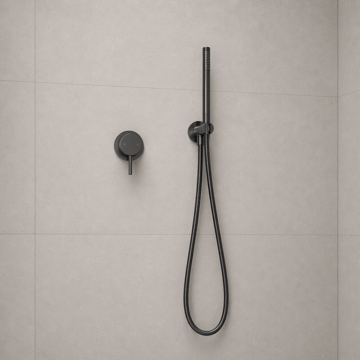 Bathroom Vaucluse Inline Hand Shower Wand - Gunmetal