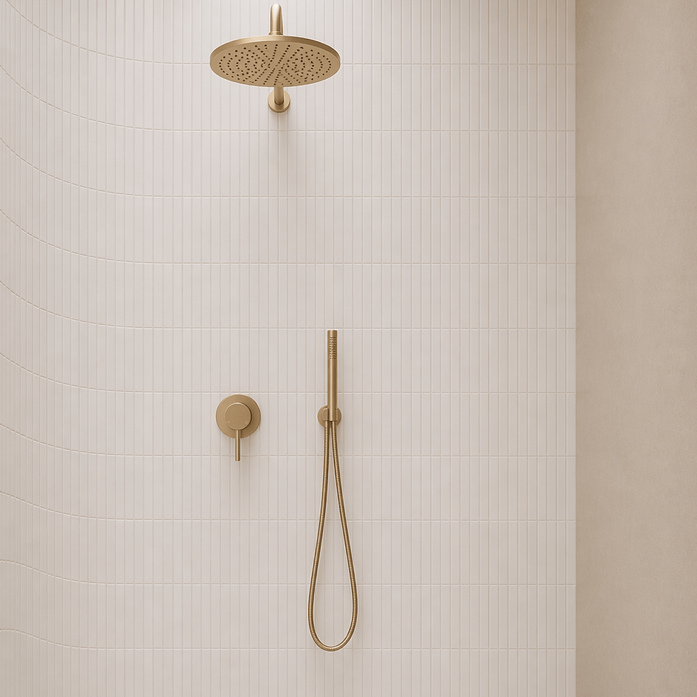 Bathroom Vaucluse Inline Hand Shower Wand - Satin Brass