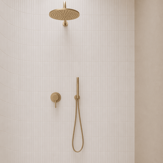 Bathroom Vaucluse Inline Hand Shower Wand - Satin Brass