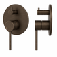 Bathroom Vaucluse Mixer Tap with Concealed Diverter - Antique Brass