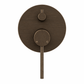 Bathroom Vaucluse Mixer Tap with Concealed Diverter - Antique Brass