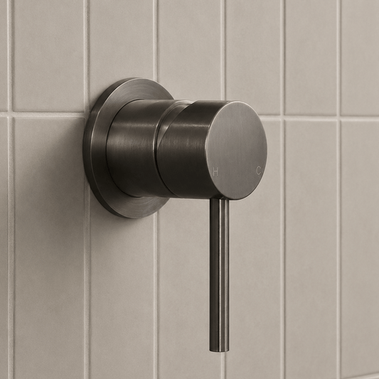Bathroom Vaucluse Mixer Wall Tap - Gunmetal