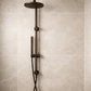 Bathroom Vaucluse Rain Shower with Hand Shower Spray - Antique Brass