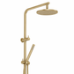 Bathroom Vaucluse Rain Shower with Hand Shower Spray - Satin Brass