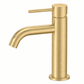 Bathroom Vaucluse Short Basin Mixer - Satin Brass