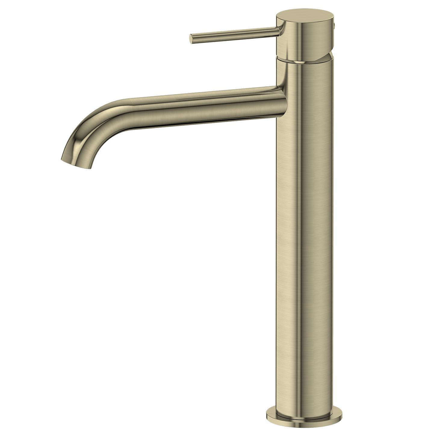 Bathroom Vaucluse Tall Basin Mixer Satin Brass