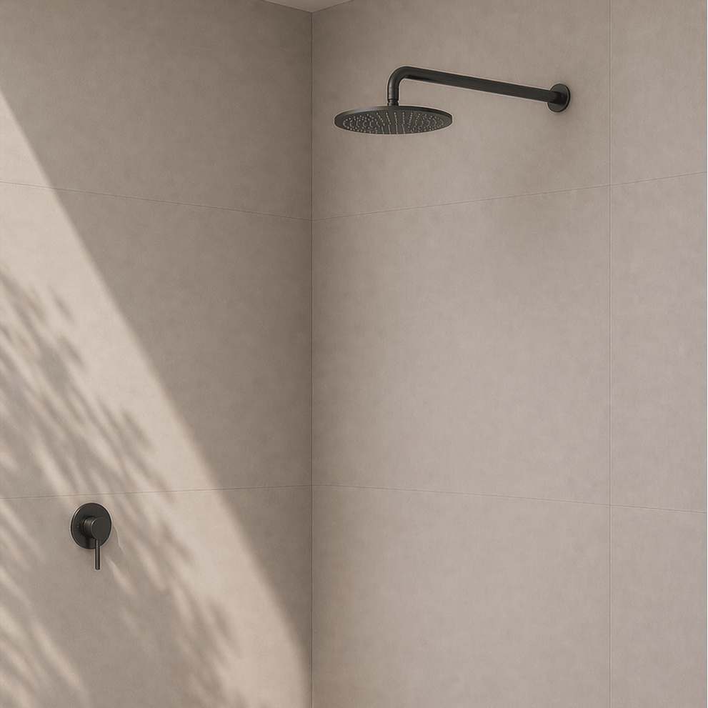 Bathroom Vaucluse Wall Mount Rain Shower Head - Gunmetal
