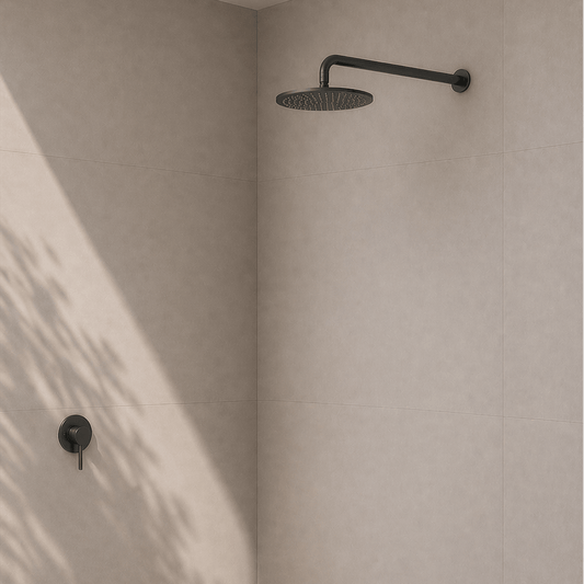 Bathroom Vaucluse Wall Mount Rain Shower Head - Gunmetal