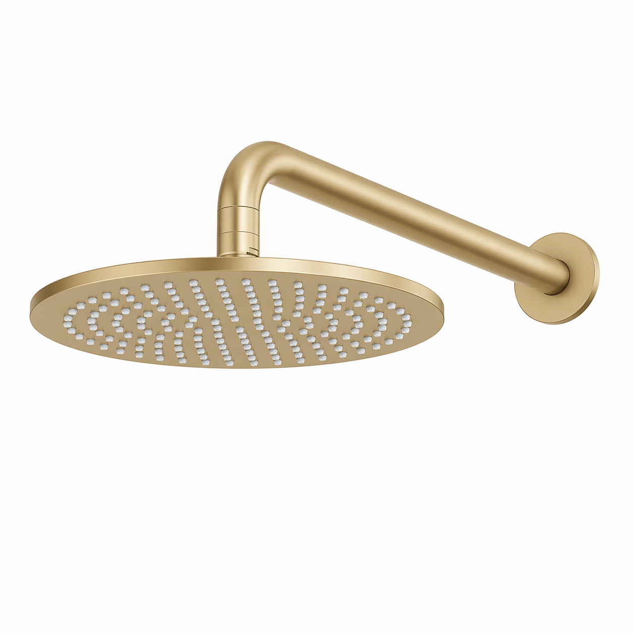 Bathroom Vaucluse Wall Mount Rain Shower Head - Satin Brass