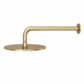 Bathroom Vaucluse Wall Mount Rain Shower Head - Satin Brass